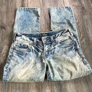 Silver Women’s Suki Mid Capri, size 28